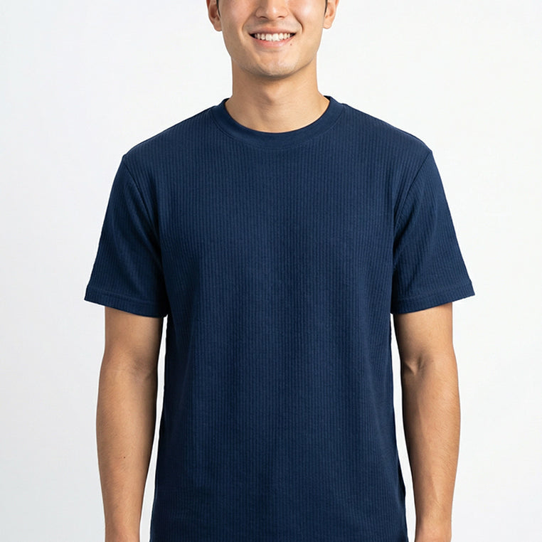 Jayce Textured Ribbed Tee