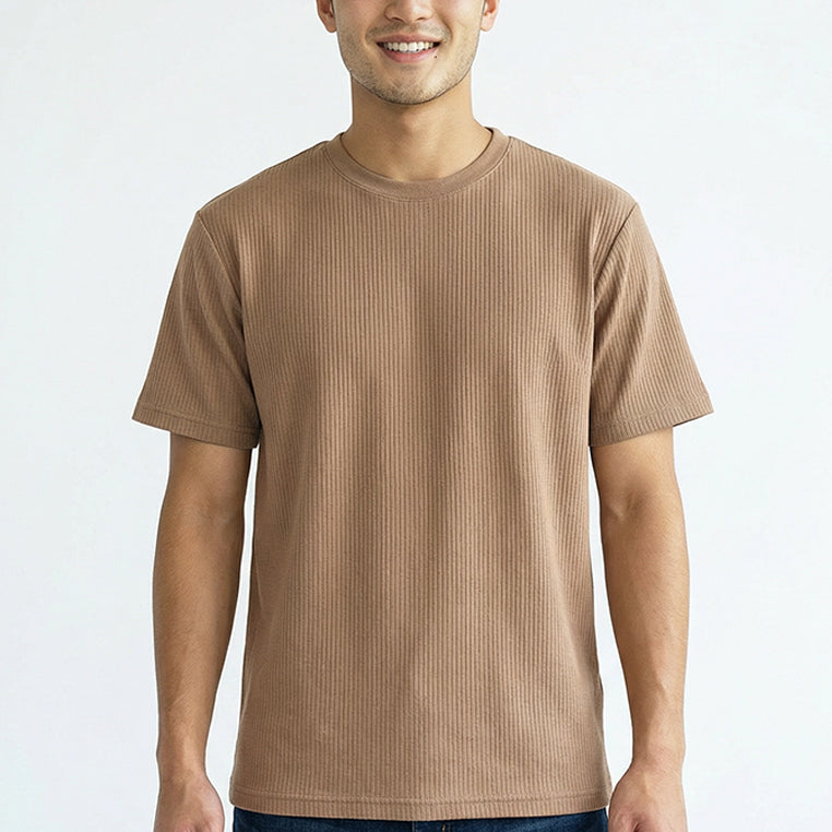 Jayce Textured Ribbed Tee