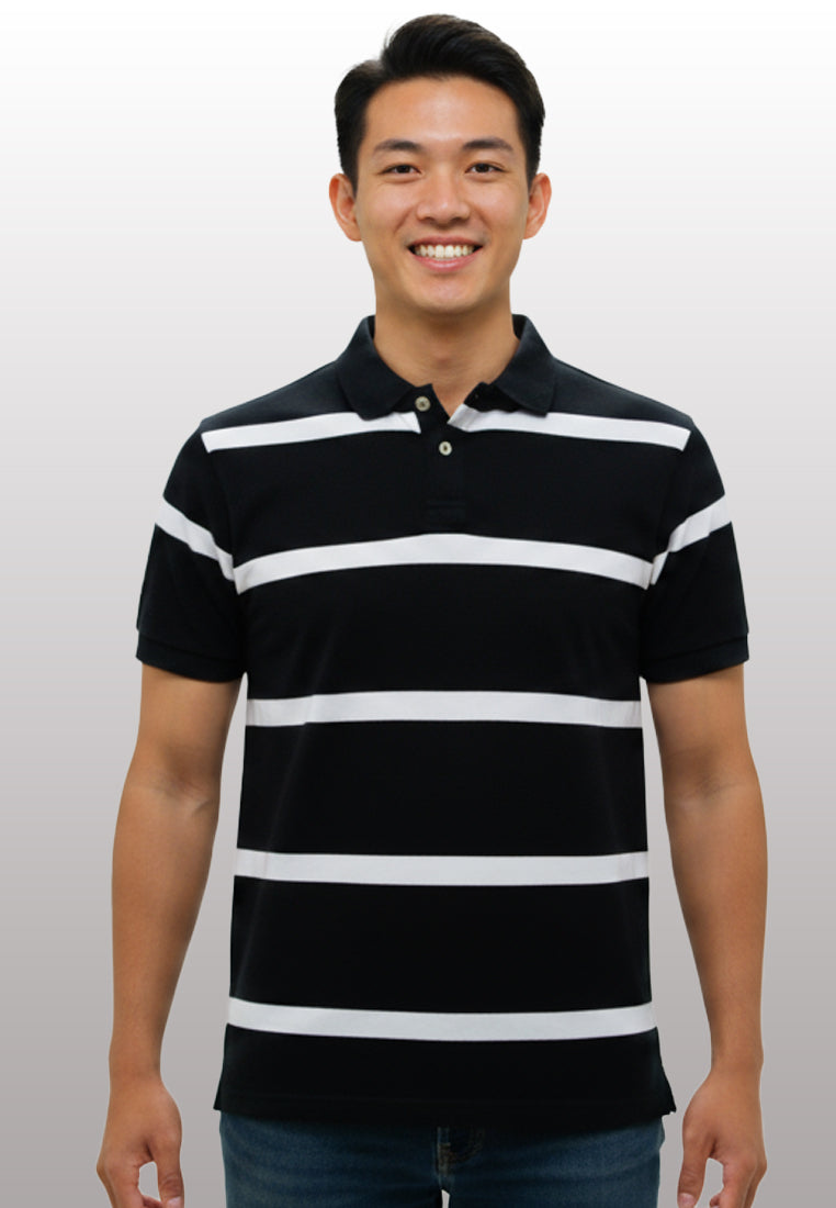 Alvard Striped Pique Polo